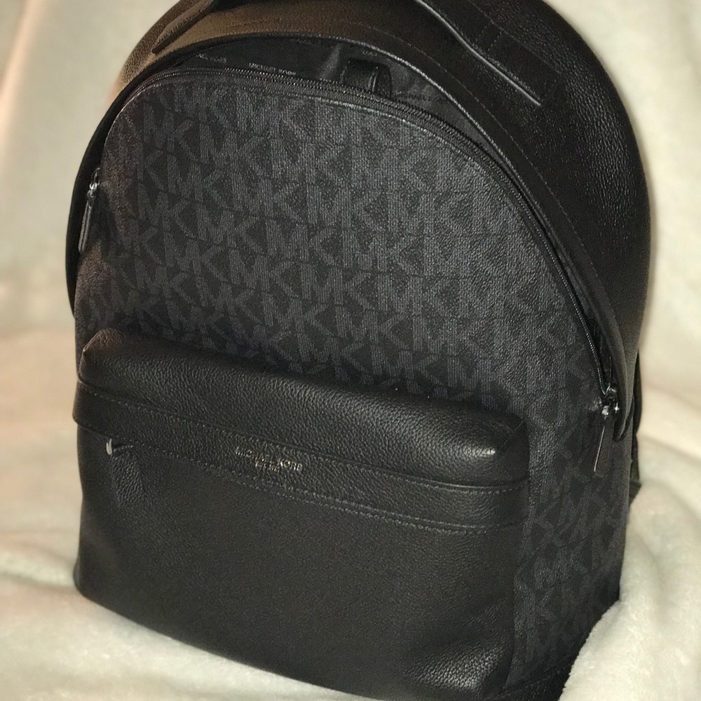 Michael Kors Mens Jet Black Backpack